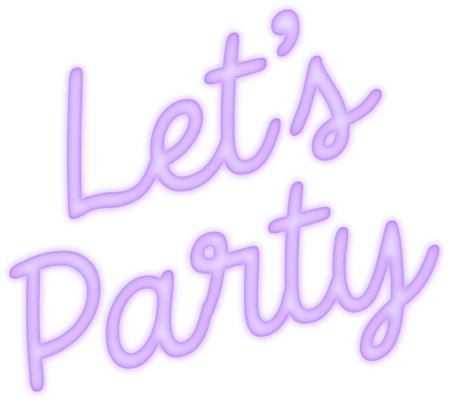 Lets Party Neon Banner